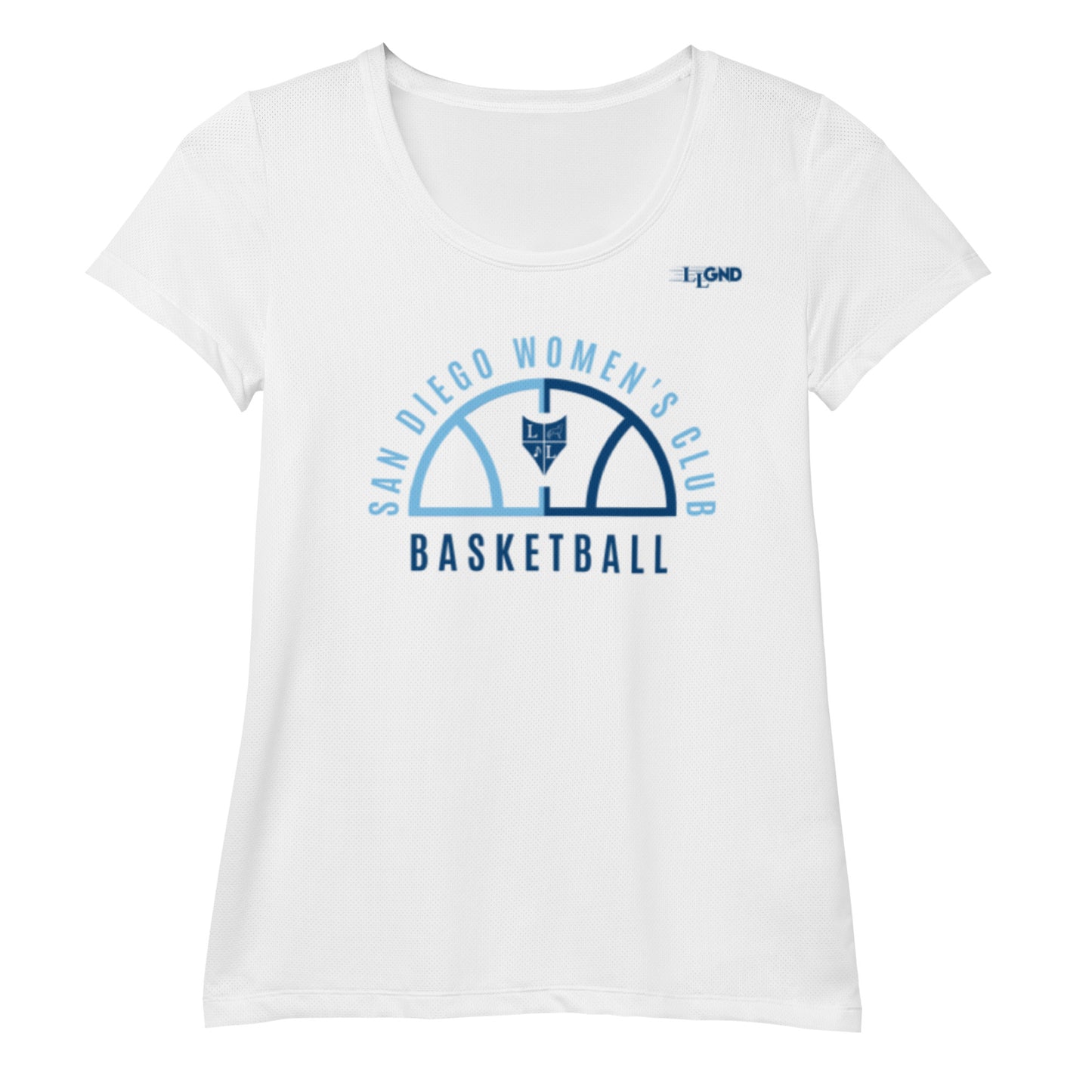 USD WCBB WOMEN'S ATHLETIC TEE (WHITE)