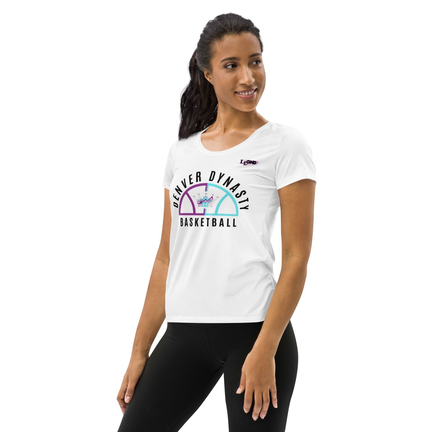 DYNASTY WOMEN'S ATHLETIC TEE (WHITE)