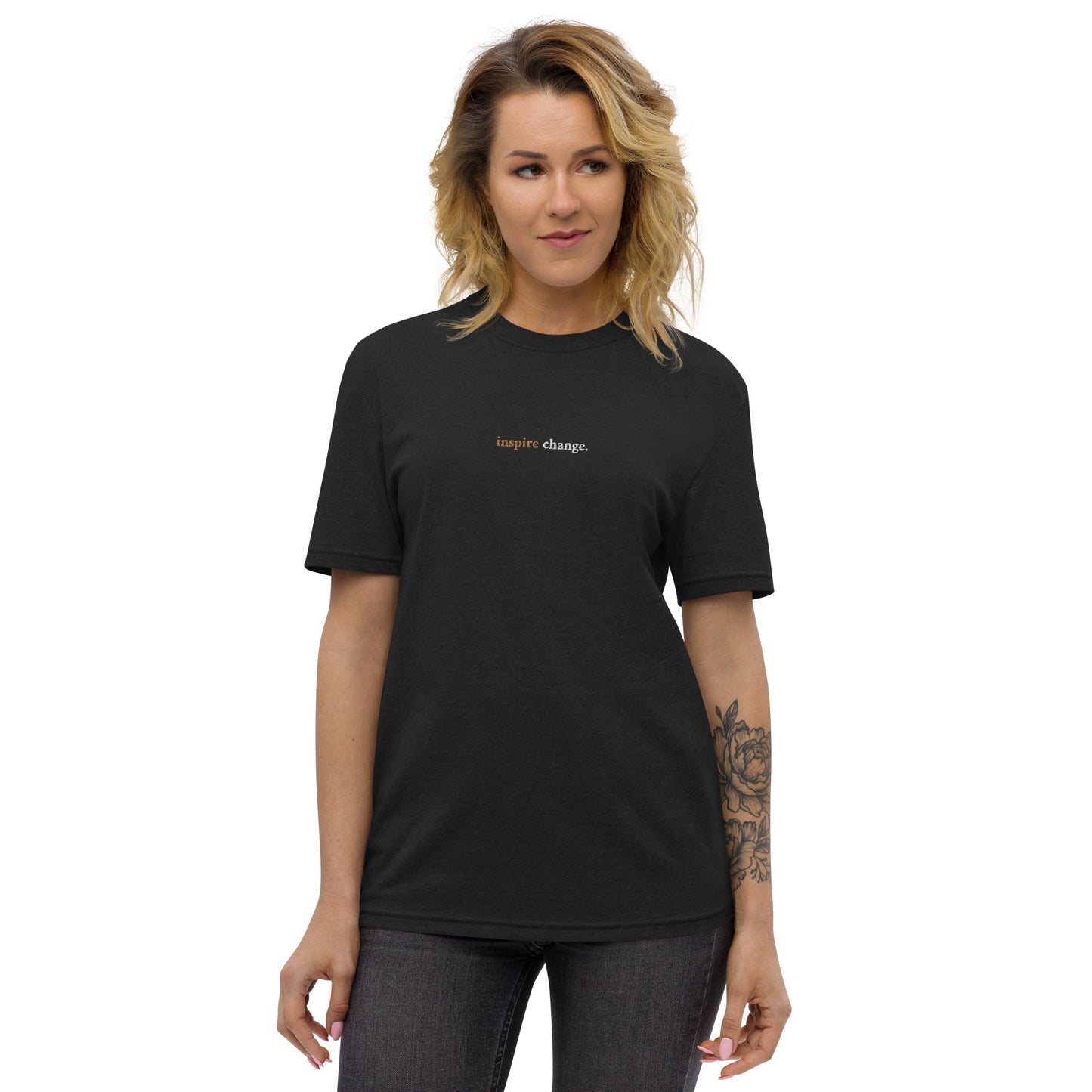 INSPIRE SLOGAN RECYCLED TEE