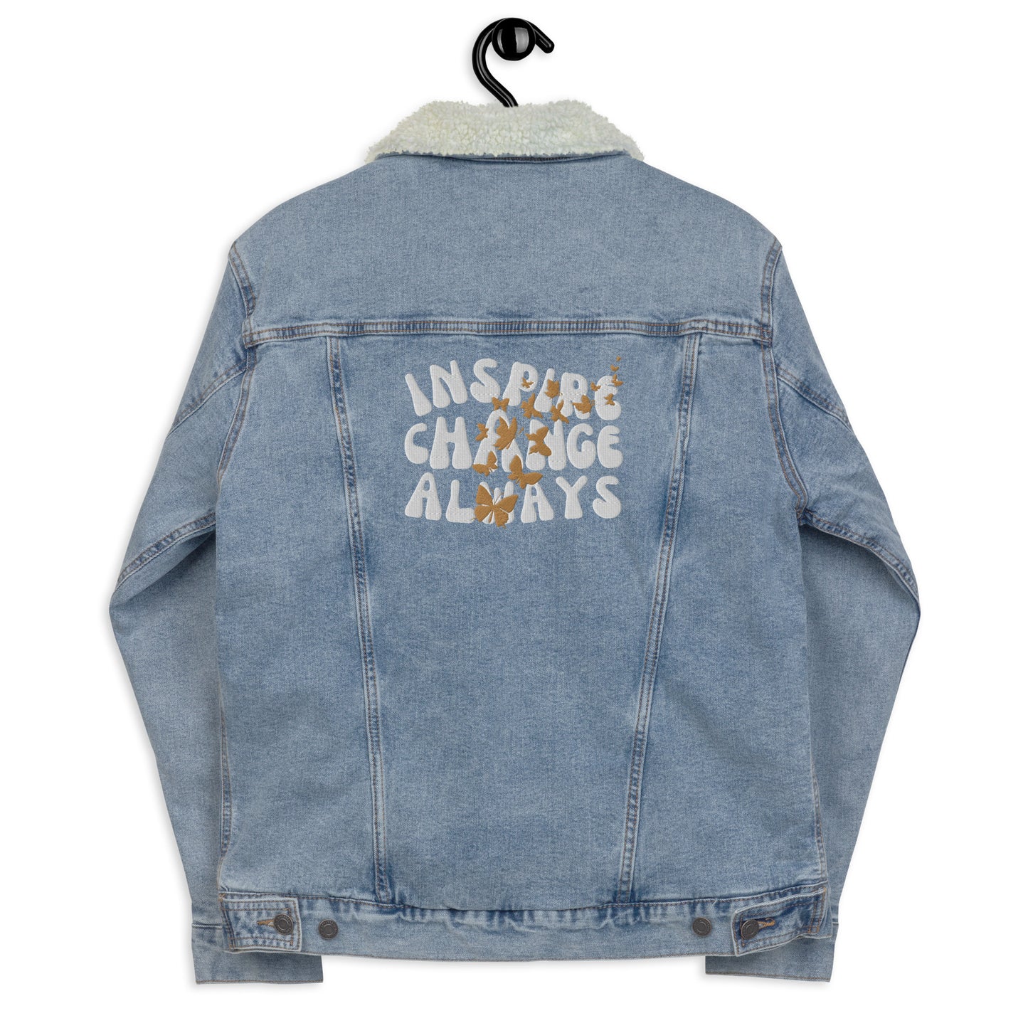 INSPIRE DENIM SHERPA JACKET