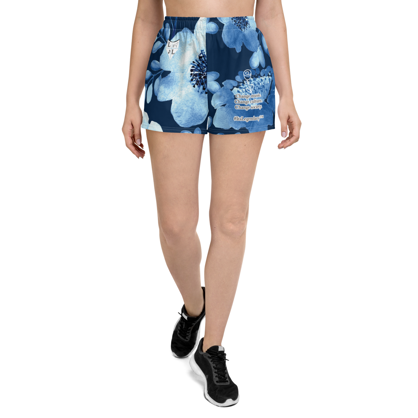 WOMENS CHANGE SHORTS (BLUE FLORA)