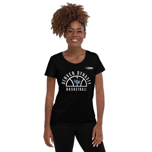 DYNASTY WOMEN'S ATHLETIC TEE (BLACK)