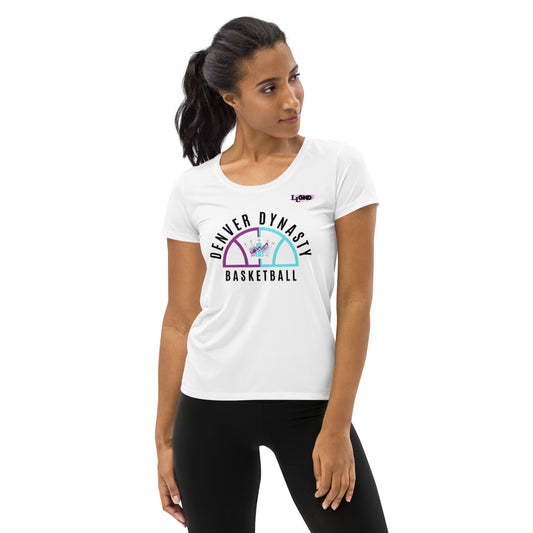 DYNASTY WOMEN'S ATHLETIC TEE (WHITE)