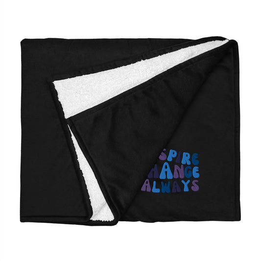 INSPIRE SHERPA BLANKET (ROYAL)