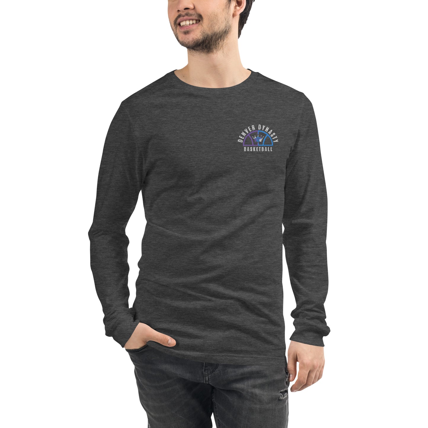 DYNASTY EMBROIDERED LONG SLEEVE TEE