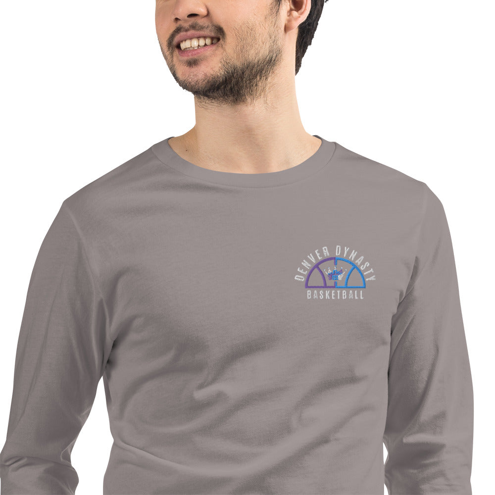 DYNASTY EMBROIDERED LONG SLEEVE TEE