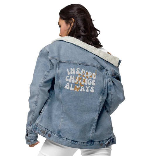 INSPIRE DENIM SHERPA JACKET